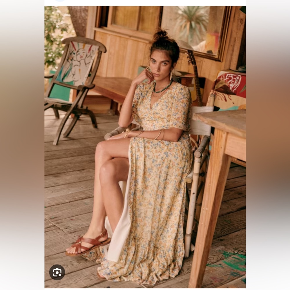 Sézane floral maxi dress size 40